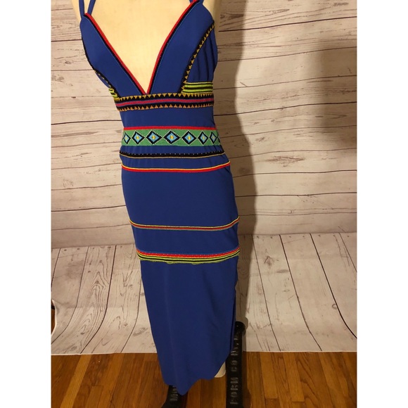 Nicole Miller Beaded asymmetrical statement dress - Picture 4 of 6